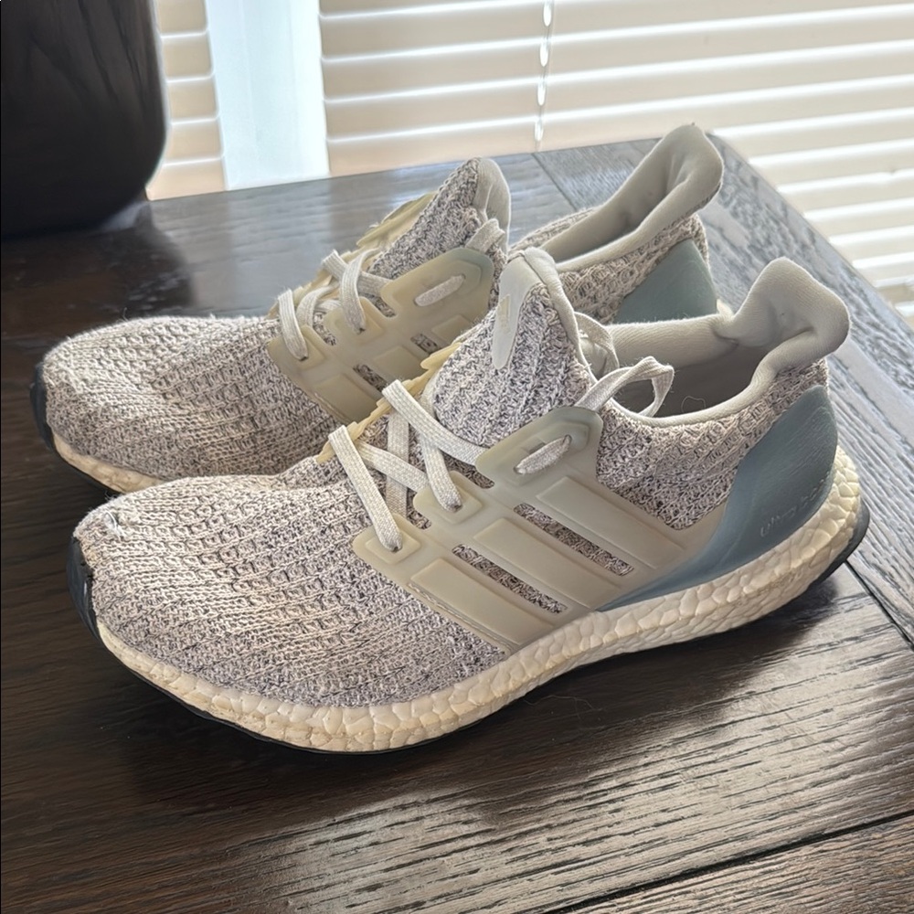 Adidas Gray and White Sneakers with Boost Technology